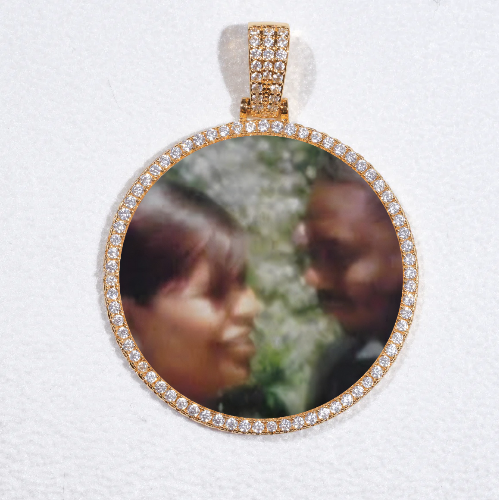 MEDIUM 3D CIRCLE CUSTOM PICTURE PENDANT