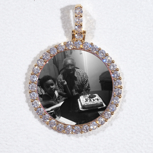 3D CIRCLE CUSTOM PICTURE PENDANT SMALL SIZE