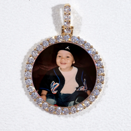 3D CIRCLE CUSTOM PICTURE PENDANT SMALL SIZE