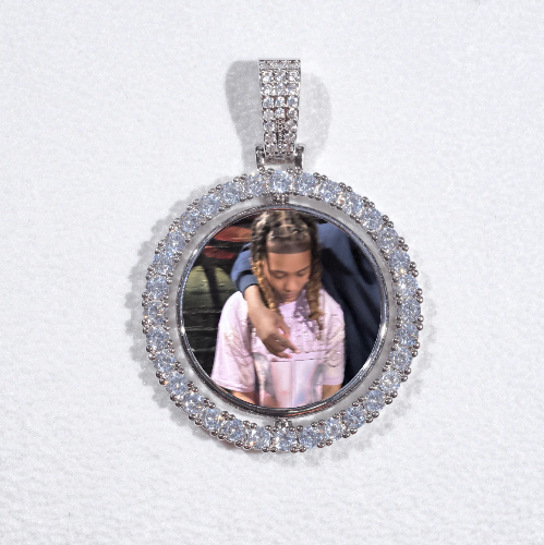 3D Spinning 2-Faced Custom Picture Pendant