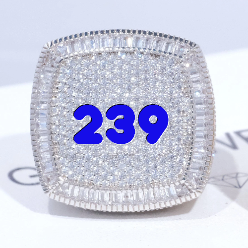 CUSTOM LETTER 3D ICED RING