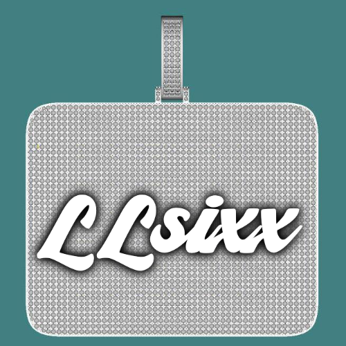 CUSTOM LETTER NECKLACE 3D BIG SQUARE