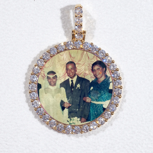 3D CIRCLE CUSTOM PICTURE PENDANT SMALL SIZE