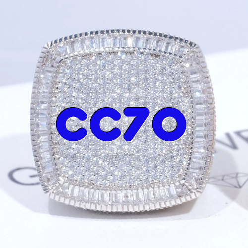 CUSTOM LETTER 3D ICED RING