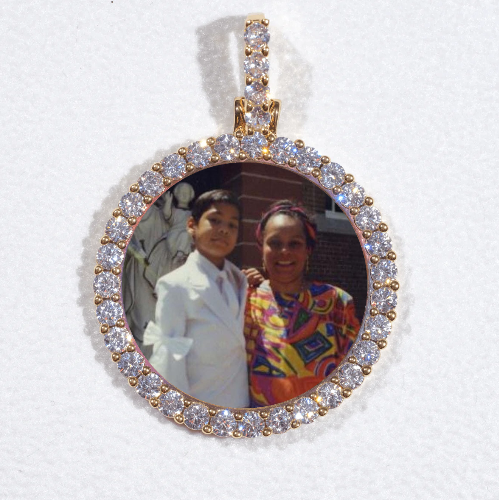 3D CIRCLE CUSTOM PICTURE PENDANT SMALL SIZE