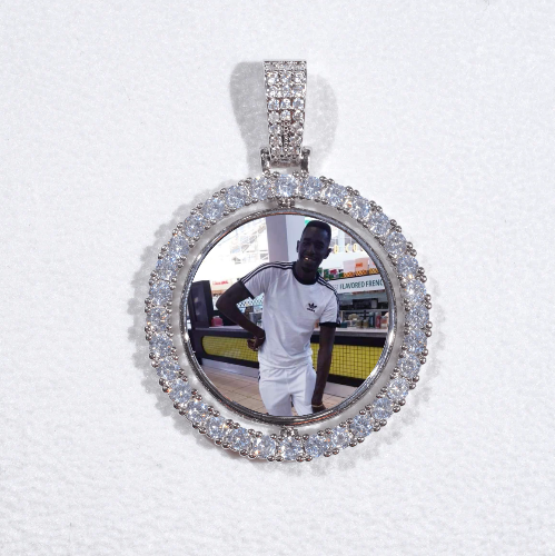 3D Spinning 2-Faced Custom Picture Pendant