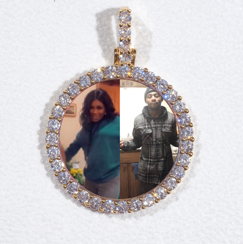 3D CIRCLE CUSTOM PICTURE PENDANT SMALL SIZE