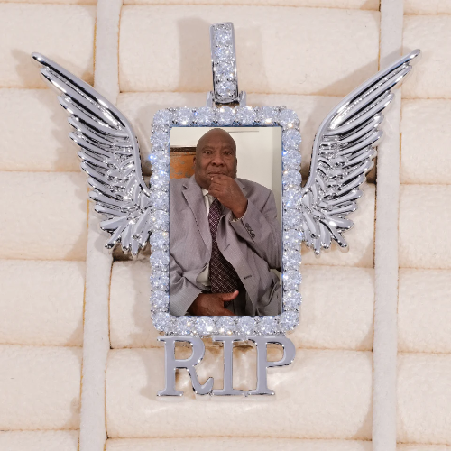 RIP WING 3D CUSTOM PICTURE PENDANT