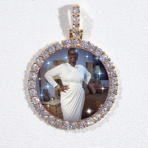 3D CIRCLE CUSTOM PICTURE PENDANT SMALL SIZE