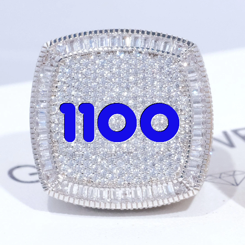 CUSTOM LETTER 3D ICED RING