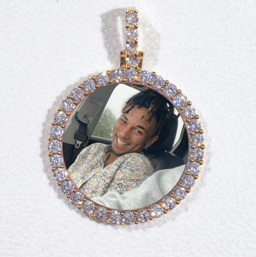 3D CIRCLE CUSTOM PICTURE PENDANT SMALL SIZE