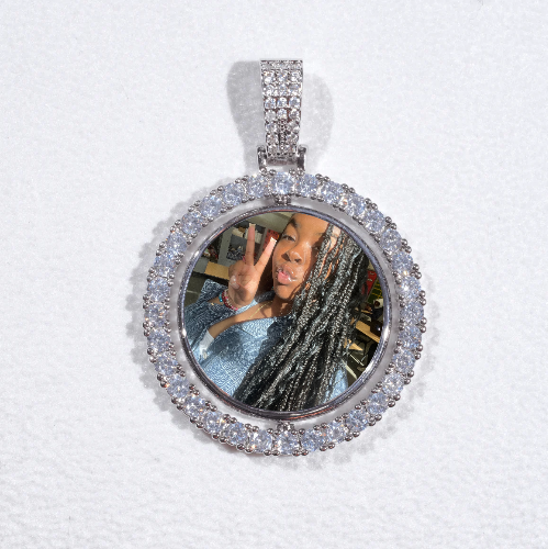 3D Spinning 2-Faced Custom Picture Pendant