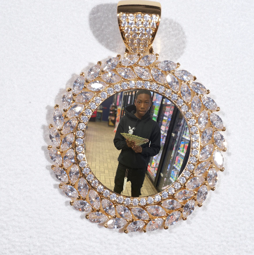 Large 3D Wheat Ear Custom Picture Pendant