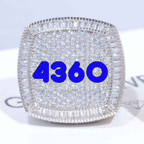 CUSTOM LETTER 3D ICED RING