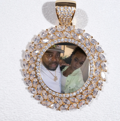 Large 3D Wheat Ear Custom Picture Pendant