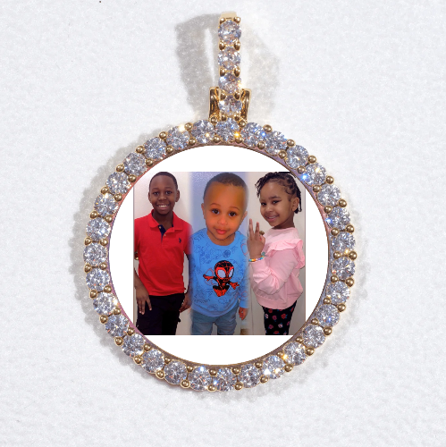 3D CIRCLE CUSTOM PICTURE PENDANT SMALL SIZE