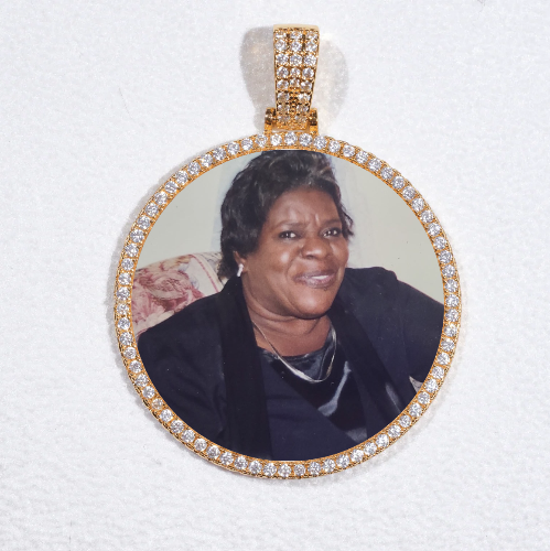MEDIUM 3D CIRCLE CUSTOM PICTURE PENDANT