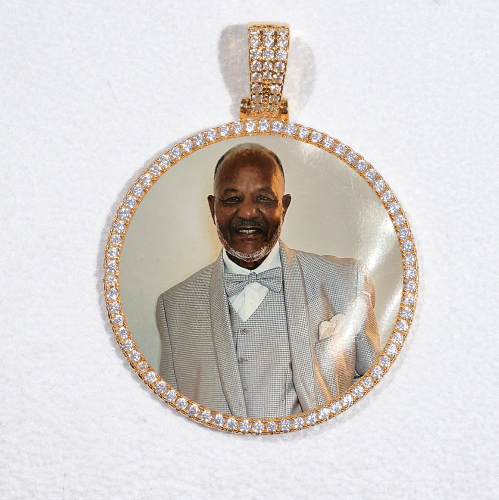 MEDIUM 3D CIRCLE CUSTOM PICTURE PENDANT
