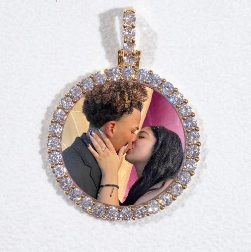 3D CIRCLE CUSTOM PICTURE PENDANT SMALL SIZE