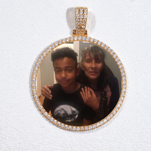 MEDIUM 3D CIRCLE CUSTOM PICTURE PENDANT