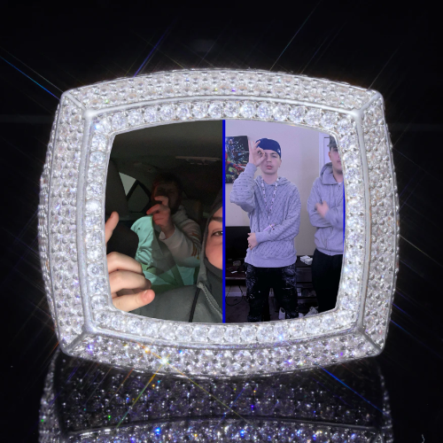 3D CUSTOM PICTURE ICED RING