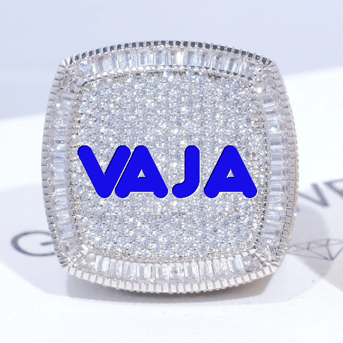 CUSTOM LETTER 3D ICED RING