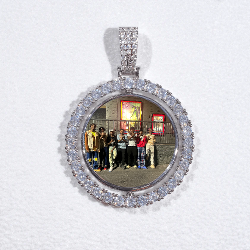 3D Spinning 2-Faced Custom Picture Pendant