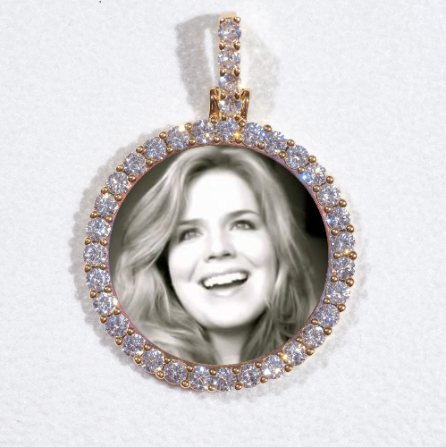 3D CIRCLE CUSTOM PICTURE PENDANT SMALL SIZE