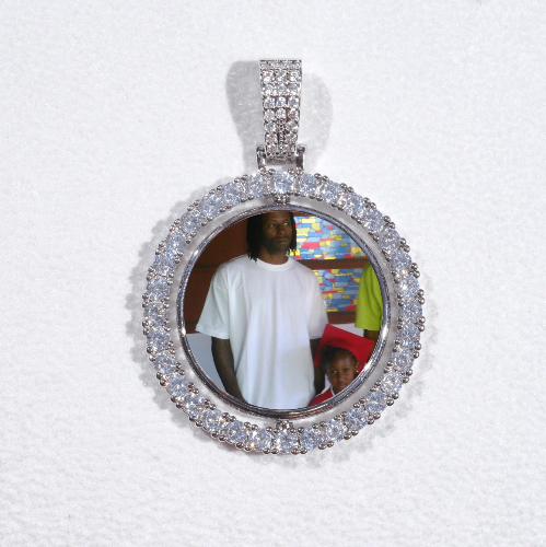 3D Spinning 2-Faced Custom Picture Pendant