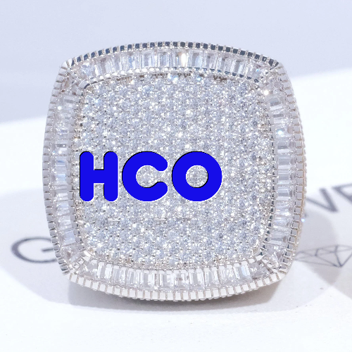 CUSTOM LETTER 3D ICED RING