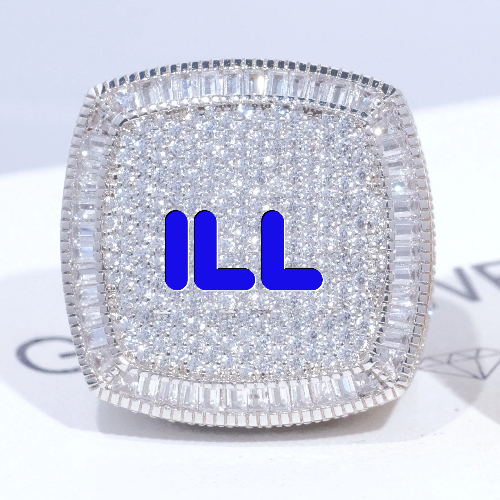 CUSTOM LETTER 3D ICED RING