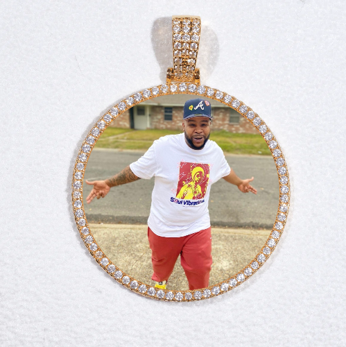 MEDIUM 3D CIRCLE CUSTOM PICTURE PENDANT