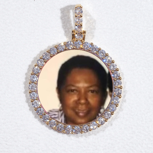 3D CIRCLE CUSTOM PICTURE PENDANT SMALL SIZE