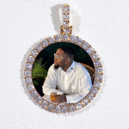 3D CIRCLE CUSTOM PICTURE PENDANT SMALL SIZE