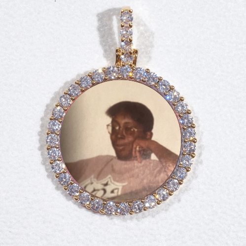 3D CIRCLE CUSTOM PICTURE PENDANT SMALL SIZE