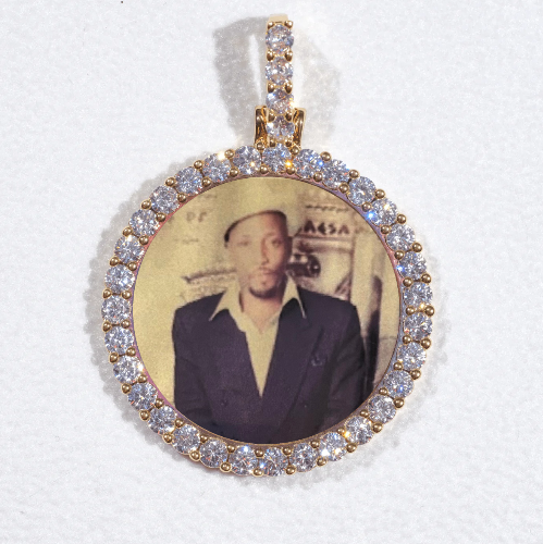 3D CIRCLE CUSTOM PICTURE PENDANT SMALL SIZE