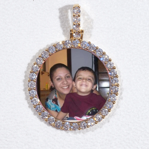 3D CIRCLE CUSTOM PICTURE PENDANT SMALL SIZE