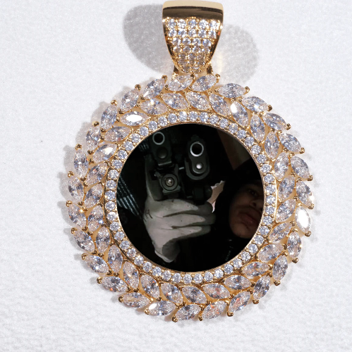 Large 3D Wheat Ear Custom Picture Pendant