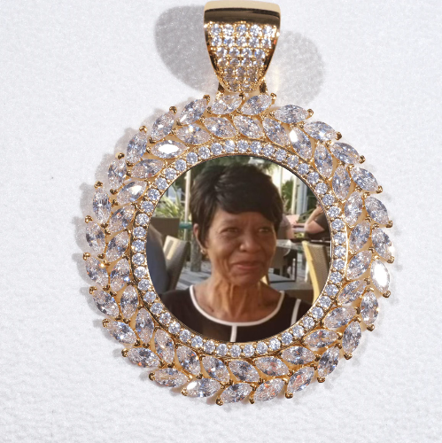 Large 3D Wheat Ear Custom Picture Pendant