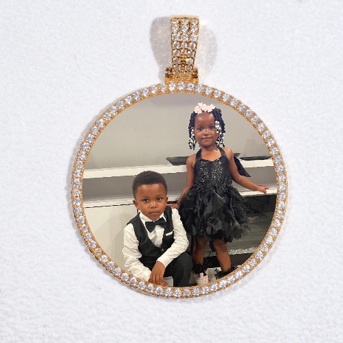 MEDIUM 3D CIRCLE CUSTOM PICTURE PENDANT