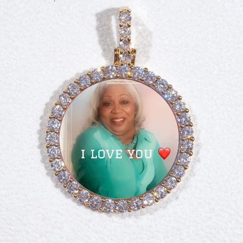 3D CIRCLE CUSTOM PICTURE PENDANT SMALL SIZE