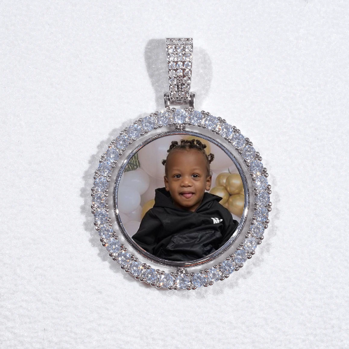 3D Spinning 2-Faced Custom Picture Pendant