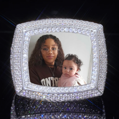 3D CUSTOM PICTURE ICED RING