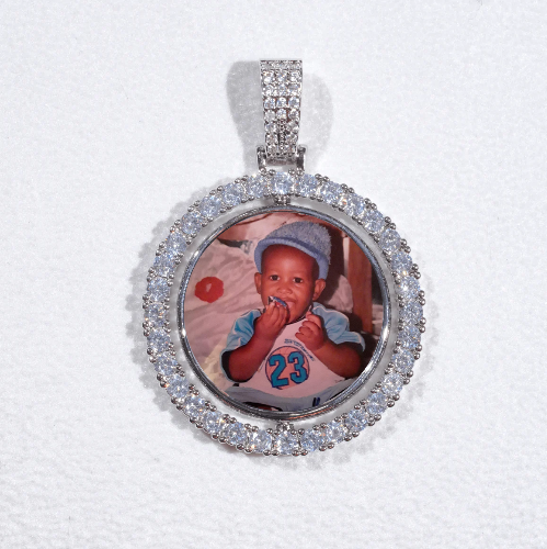 3D Spinning 2-Faced Custom Picture Pendant