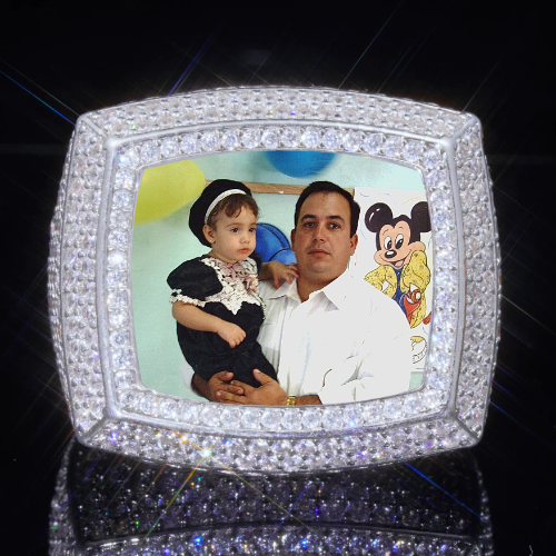 3D CUSTOM PICTURE ICED RING