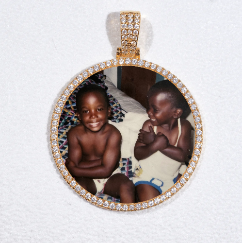 MEDIUM 3D CIRCLE CUSTOM PICTURE PENDANT