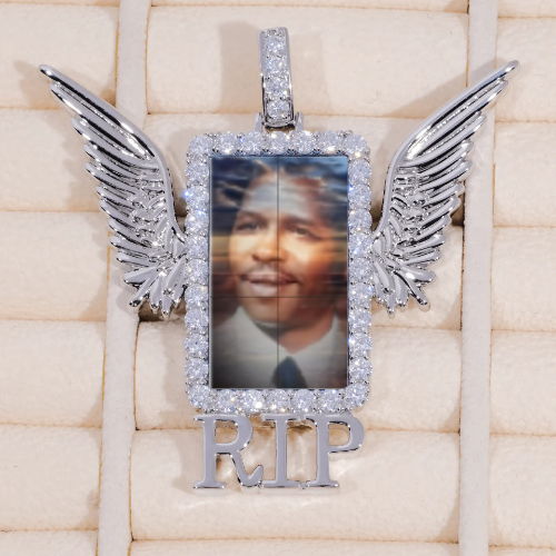 RIP WING 3D CUSTOM PICTURE PENDANT