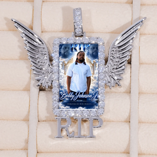 RIP WING 3D CUSTOM PICTURE PENDANT