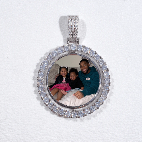 3D Spinning 2-Faced Custom Picture Pendant