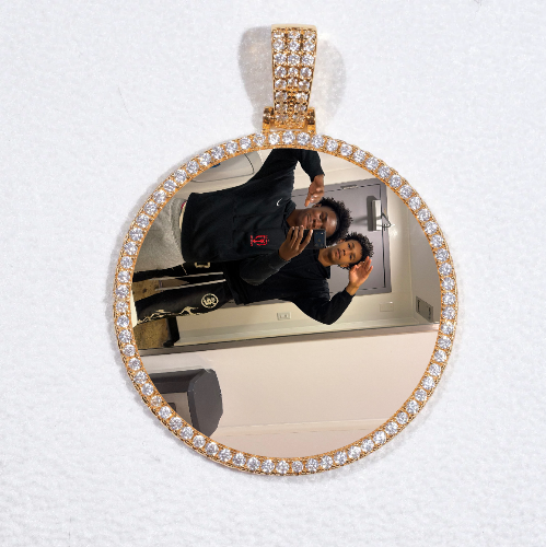 MEDIUM 3D CIRCLE CUSTOM PICTURE PENDANT